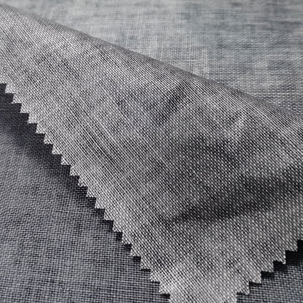 High quality tear resistant woven oxford PE coated linen viscose blend fabric