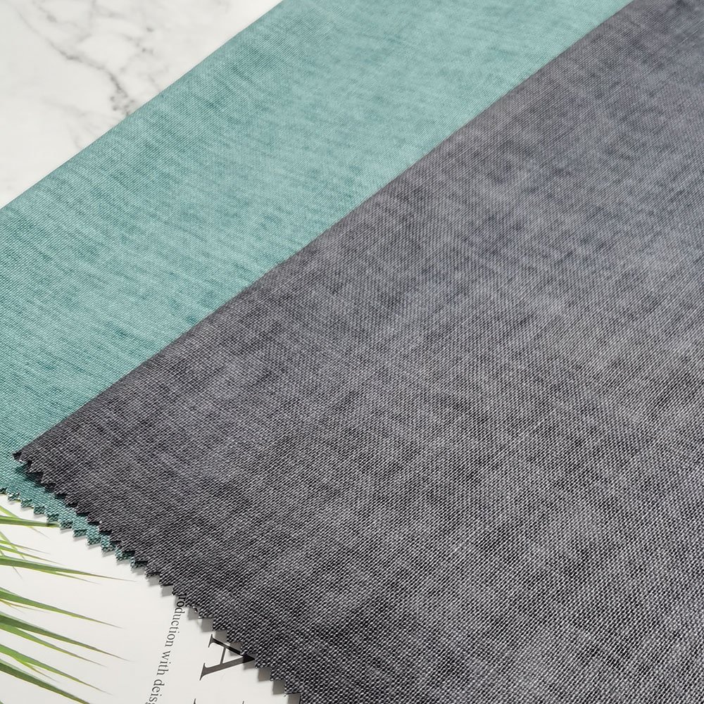 High quality tear resistant woven oxford PE coated linen viscose blend fabric