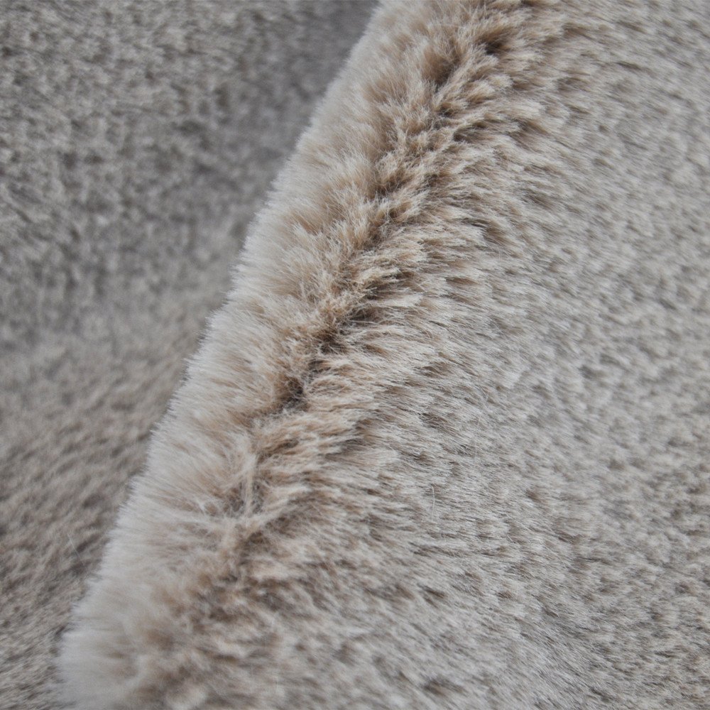 Suzhou Meidao faux rabbit fur fabric plush fabric 100% polyester knit fabric for plush toys plush doll animal Slippers garment