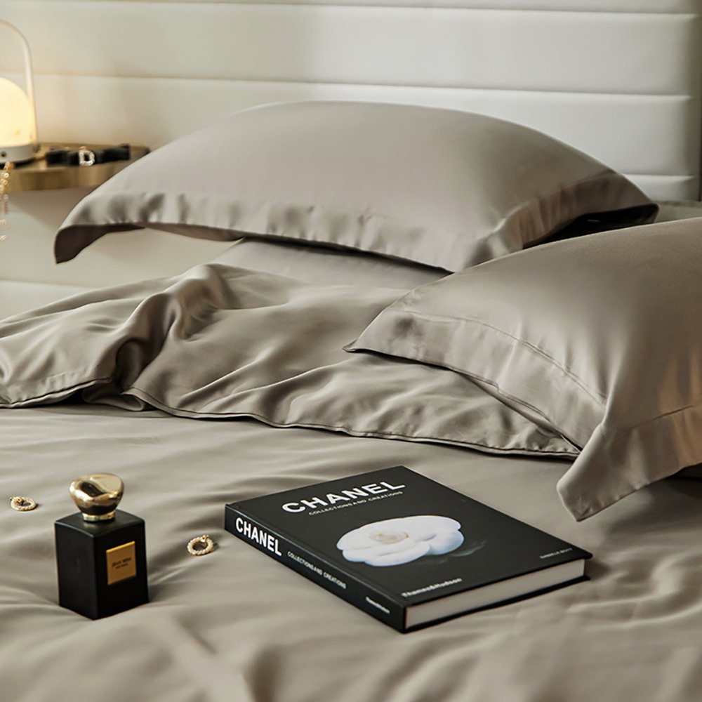 OEM ODM Eco-friendly Organic bamboo lyocell bedsheets bedding set bed cover fitted bamboo sheets