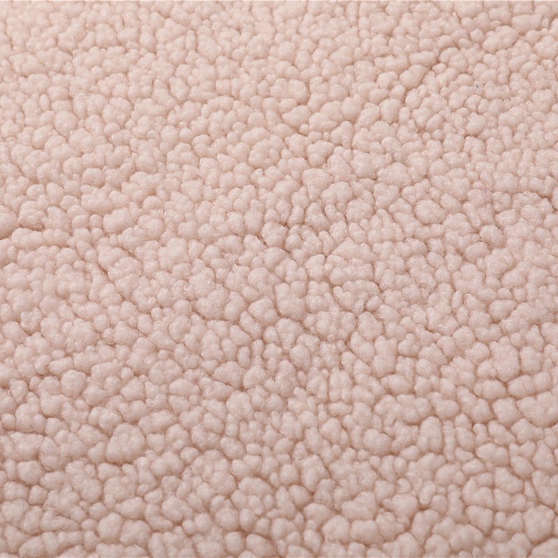 Soft 100% Polyester Wool Faux Fur Single Sided Sherpa Fleece Knitting Fabric for Lining and Overcoat