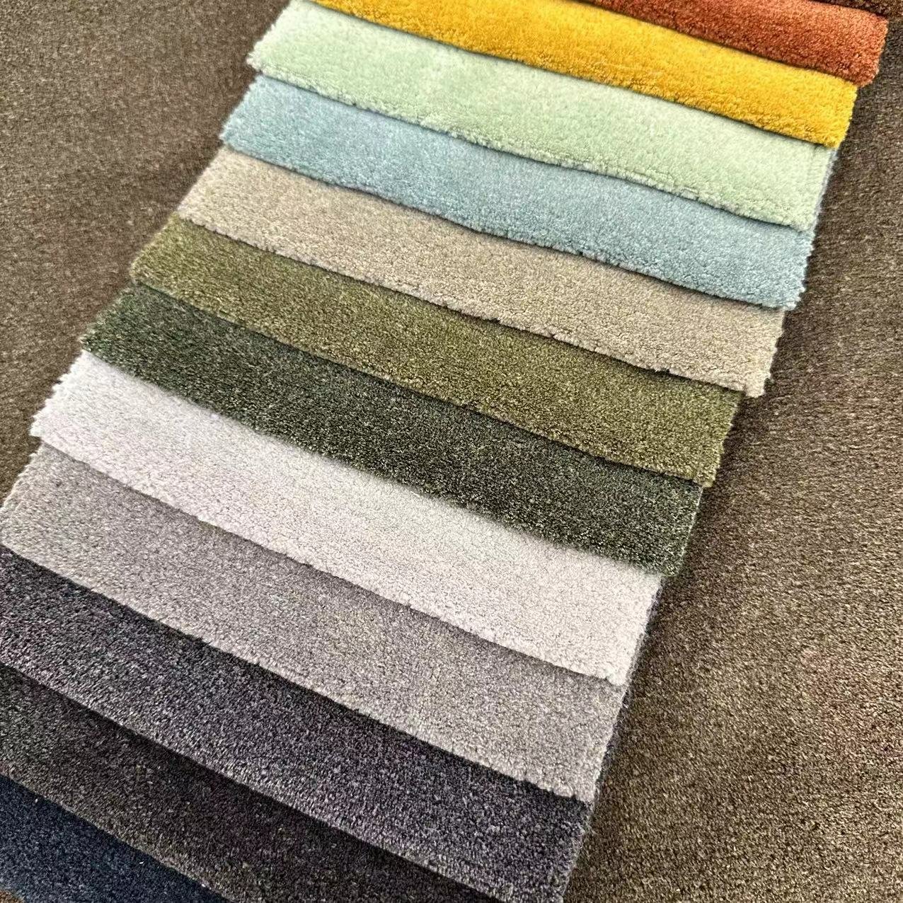 X9144- polyester home textile sofa fabric for plain Comfortable Warm Upholstery Pillow linen curtain fabrics For Home
