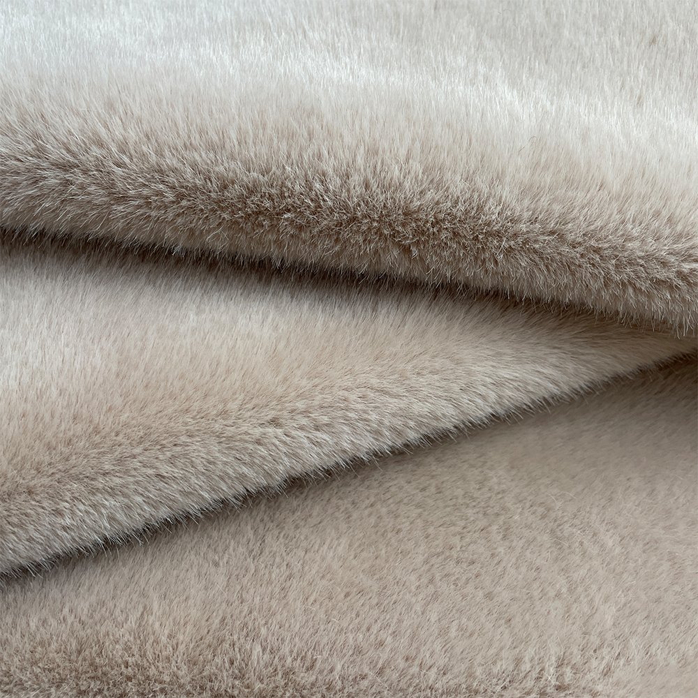 100% Polyester Soft Rabbit Fur For Garments High Quality Comfort Luxury Mink Fox Fabric For Garment