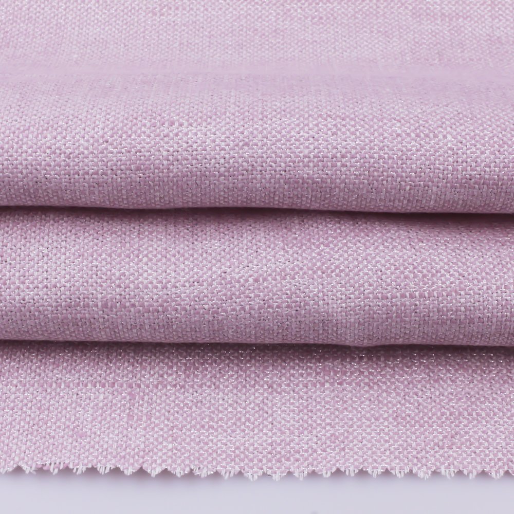 Hot Selling Organic Yarn Dyed Linen Blended Solid with Gold Yarn Fabric for Skirt or Home Textile European Flax