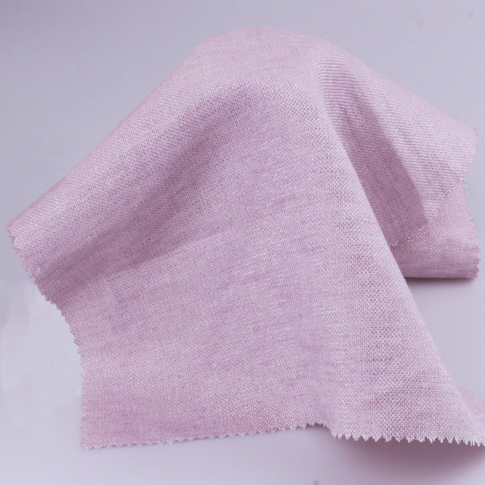 Hot Selling Organic Yarn Dyed Linen Blended Solid with Gold Yarn Fabric for Skirt or Home Textile European Flax