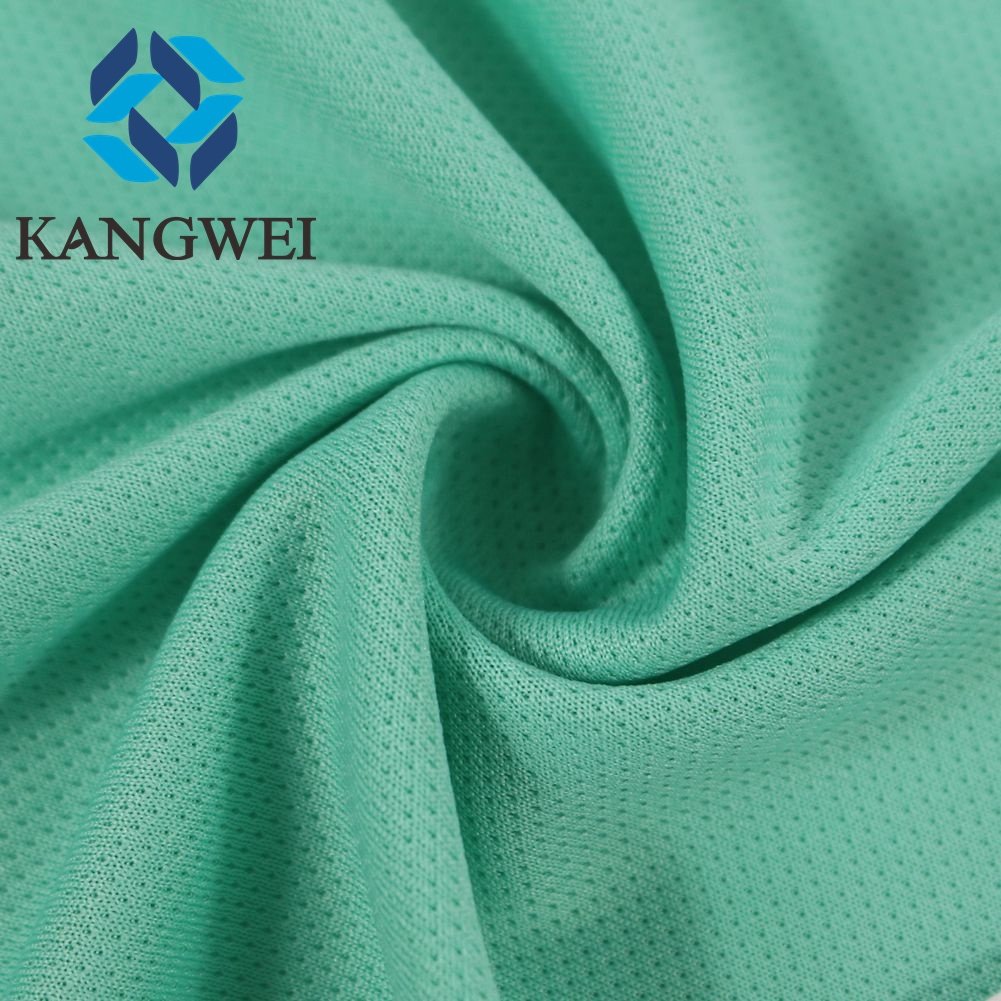 Bird Eye Mesh Fabric Polyester Knit Eyelet Fabric Jersey For Sportswear