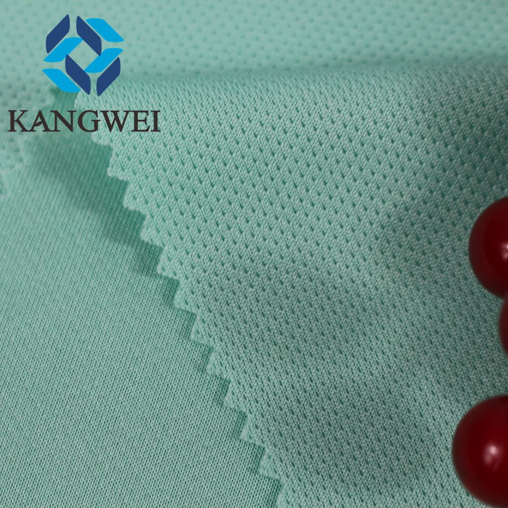Bird Eye Mesh Fabric Polyester Knit Eyelet Fabric Jersey For Sportswear