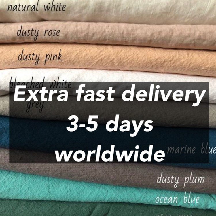Sustainable stock lot free solid color soft 100% french linen fabric for men's shirt european flax linen fabric for women dress
