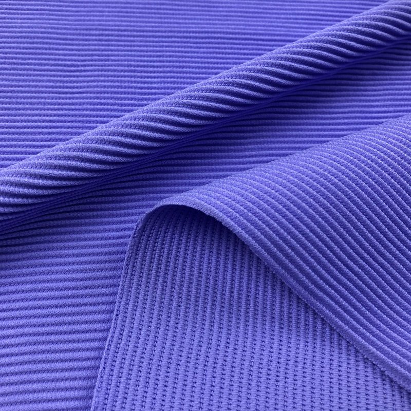 Wholesale Recycled 4 Way Stretch Knit Ribbed Stripe Spandex Rib Swim Fabric