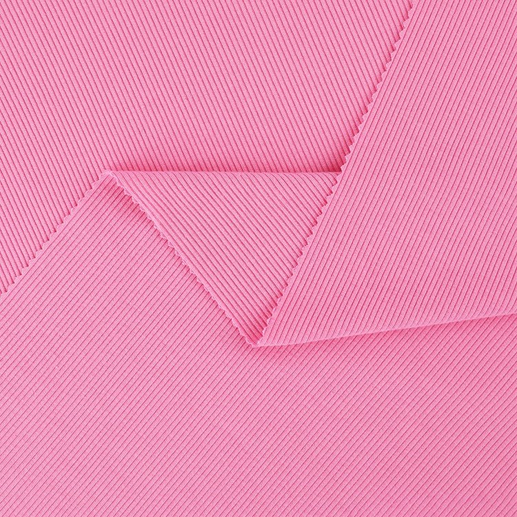 Fashion Style Medium Weight 62%Viscose 27%Poly 11%Spandex High Stretch Skin-Friendly Rayon Ribbed Fabric for Dresses Leggings