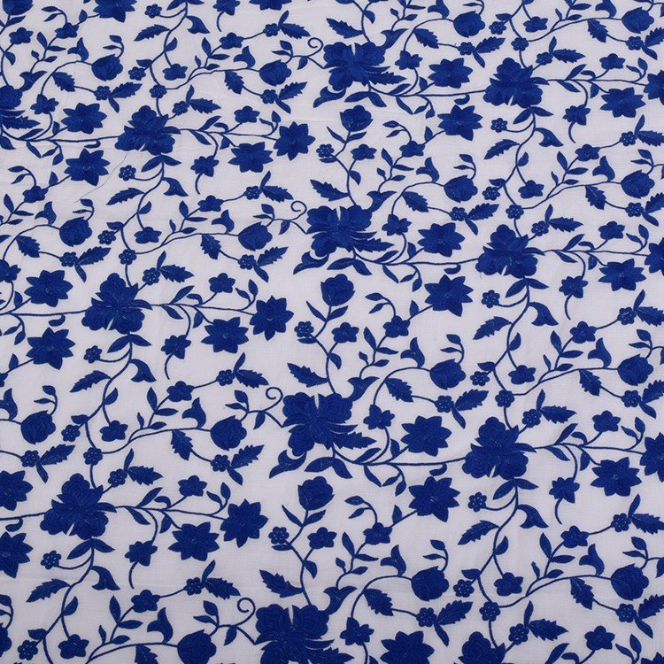 HA-18333 Soft comfortable dobby tissue cotton embroidery fabric for garment