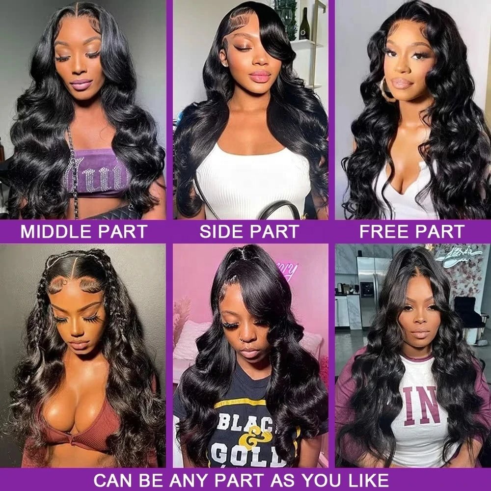 13x6 Raw Indian Hair HD Lace Frontal Wigs ,Raw Vietnamese Hair Glueless Full Lace Front,Natural Pre Plucked 13x4 Brazilian Wigs