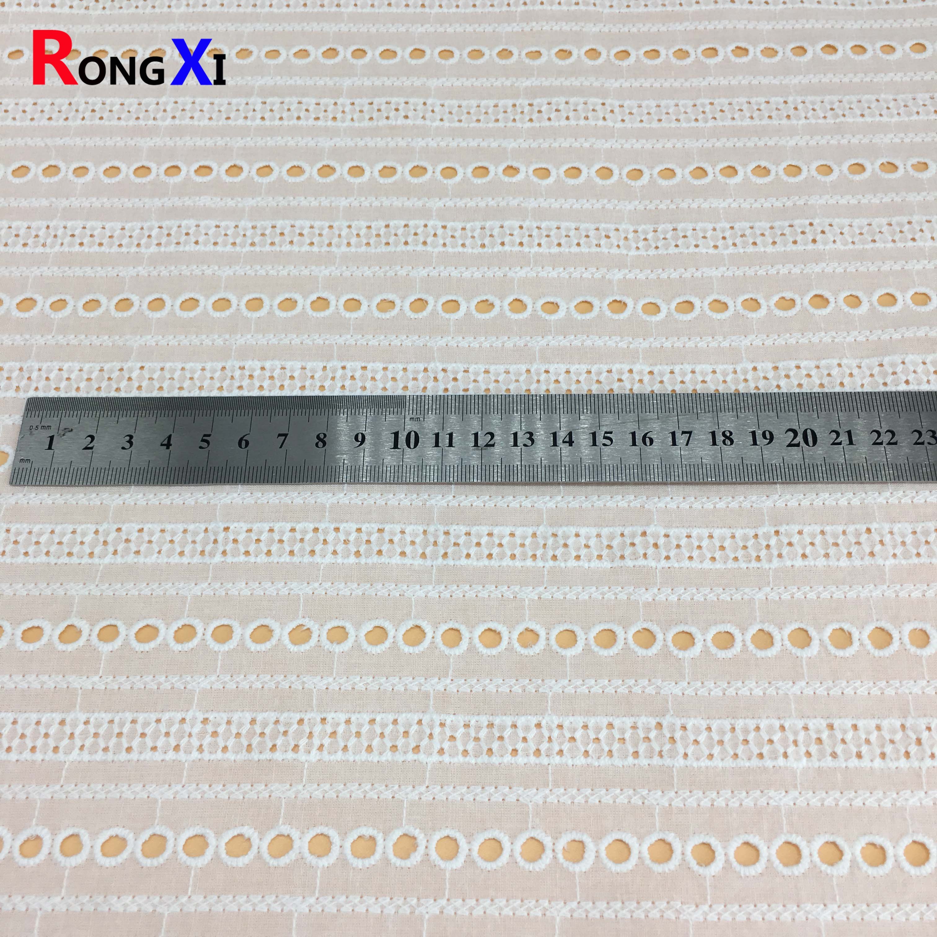 RXF2037 Embroidery Fabric Textile Wholesale Lace Jacquard Fabric for Dress