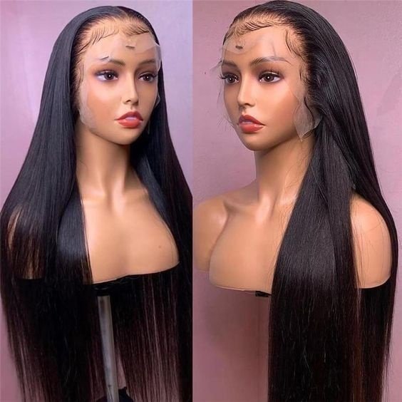 Wholesale Raw Indian Hair Transparent Lace Front Wigs Straight Double Drawn Hair Wigs Brazilian Human Hair Wigs for Black Women
