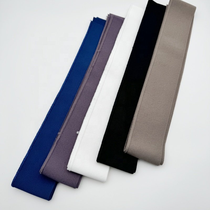 Custom high quality rayon nylon rib cuffs hem support free tailoring