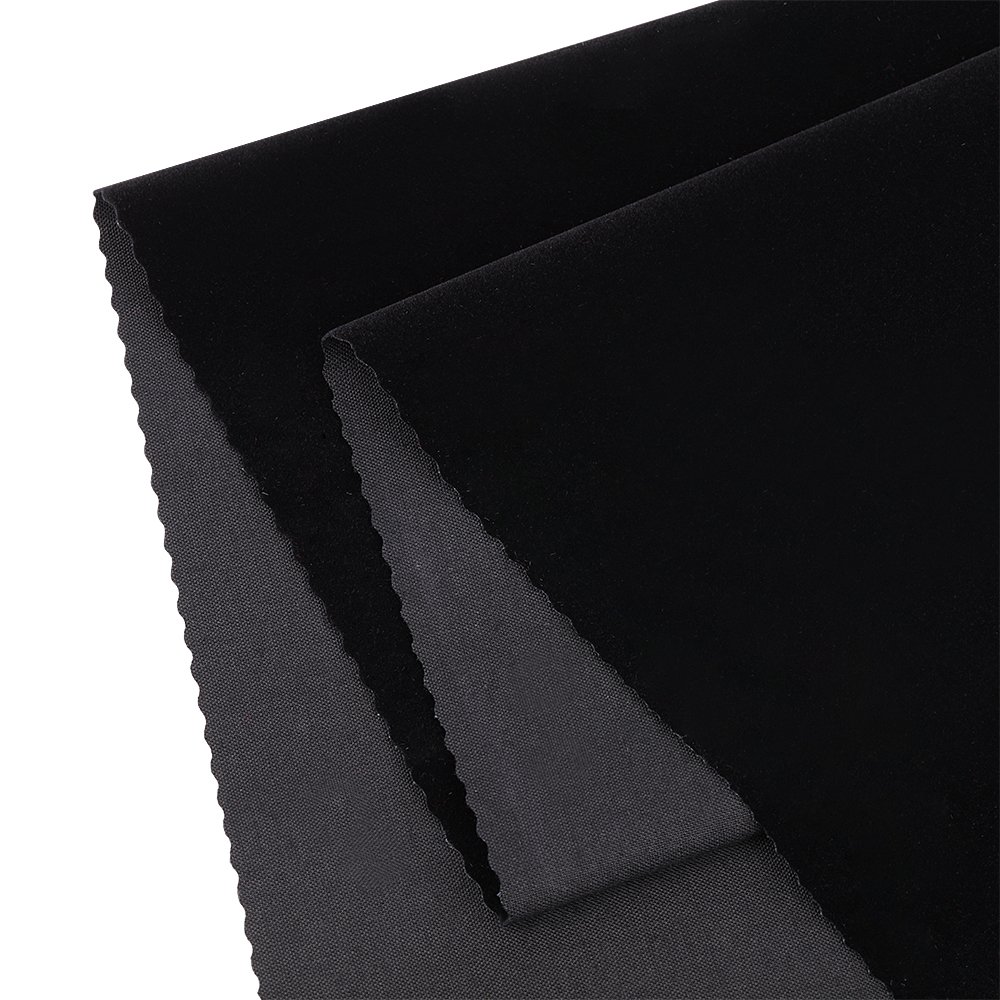 hot sale 100% nylon Black flock velvet flocking fabric