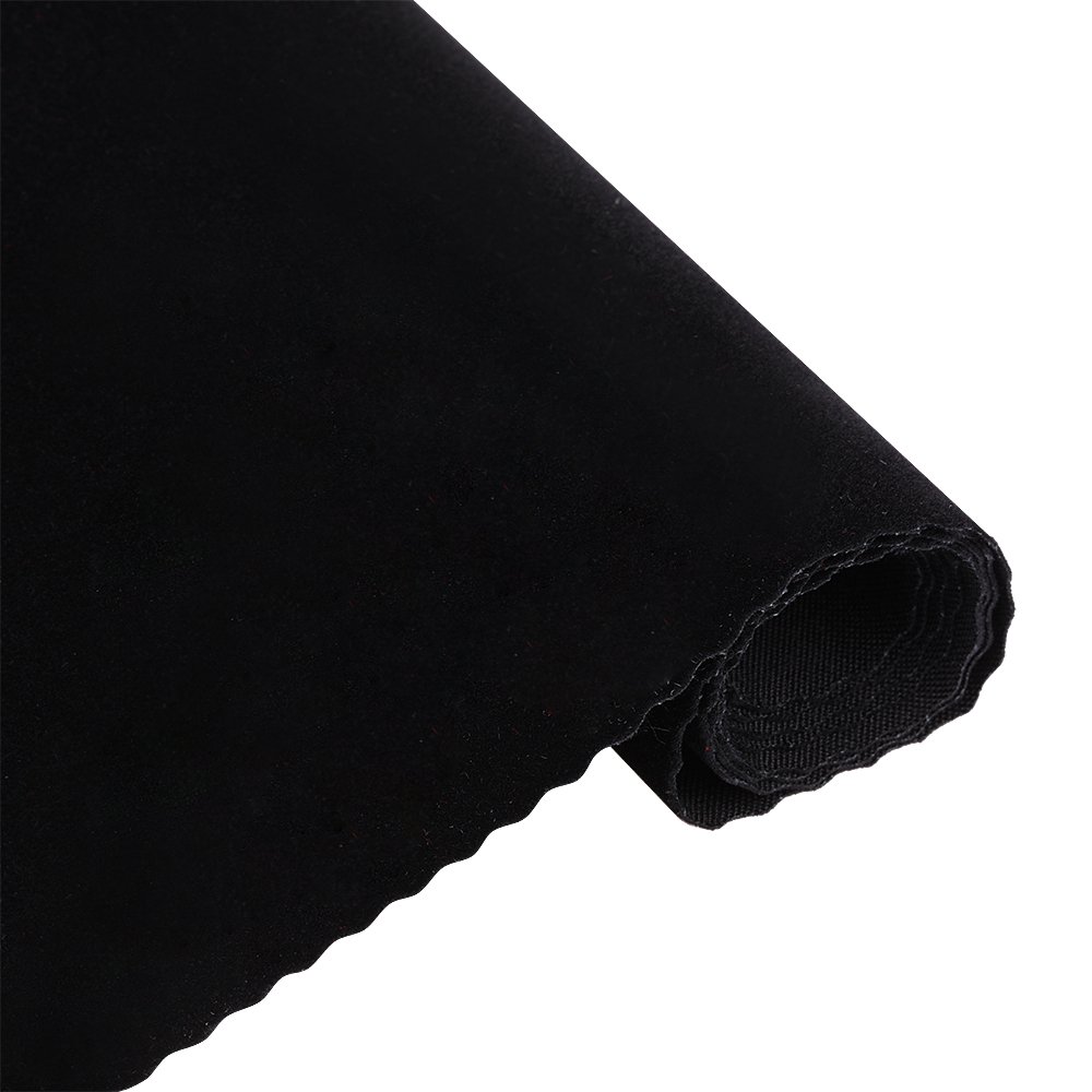 hot sale 100% nylon Black flock velvet flocking fabric