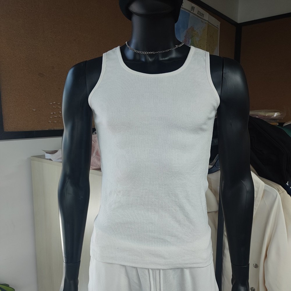 custom logo 100% cotton mens workout polyester summer breathable print tank tops fitness stringer mens ribbed tank top