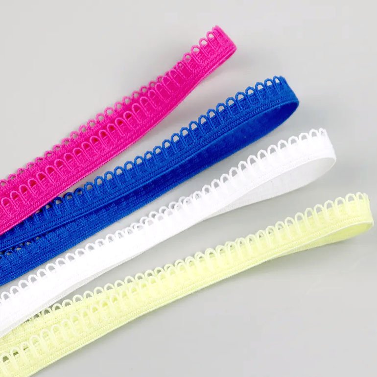 Sewing Underwear Bud Edge Picot Elastic Webbing Belt Picot Lace Trim Webbing Band Stretch for Clothes Underwear