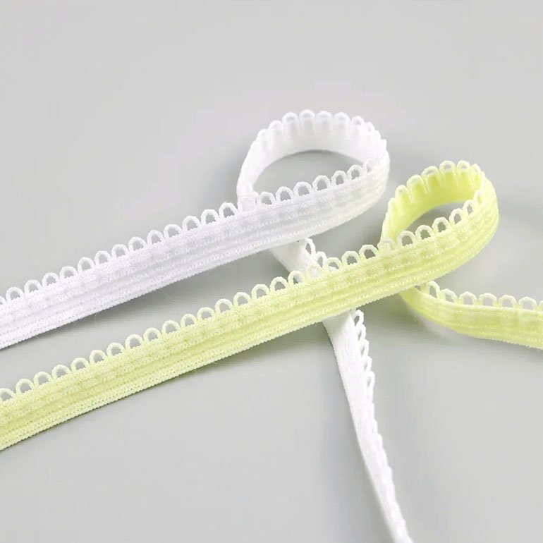 Sewing Underwear Bud Edge Picot Elastic Webbing Belt Picot Lace Trim Webbing Band Stretch for Clothes Underwear