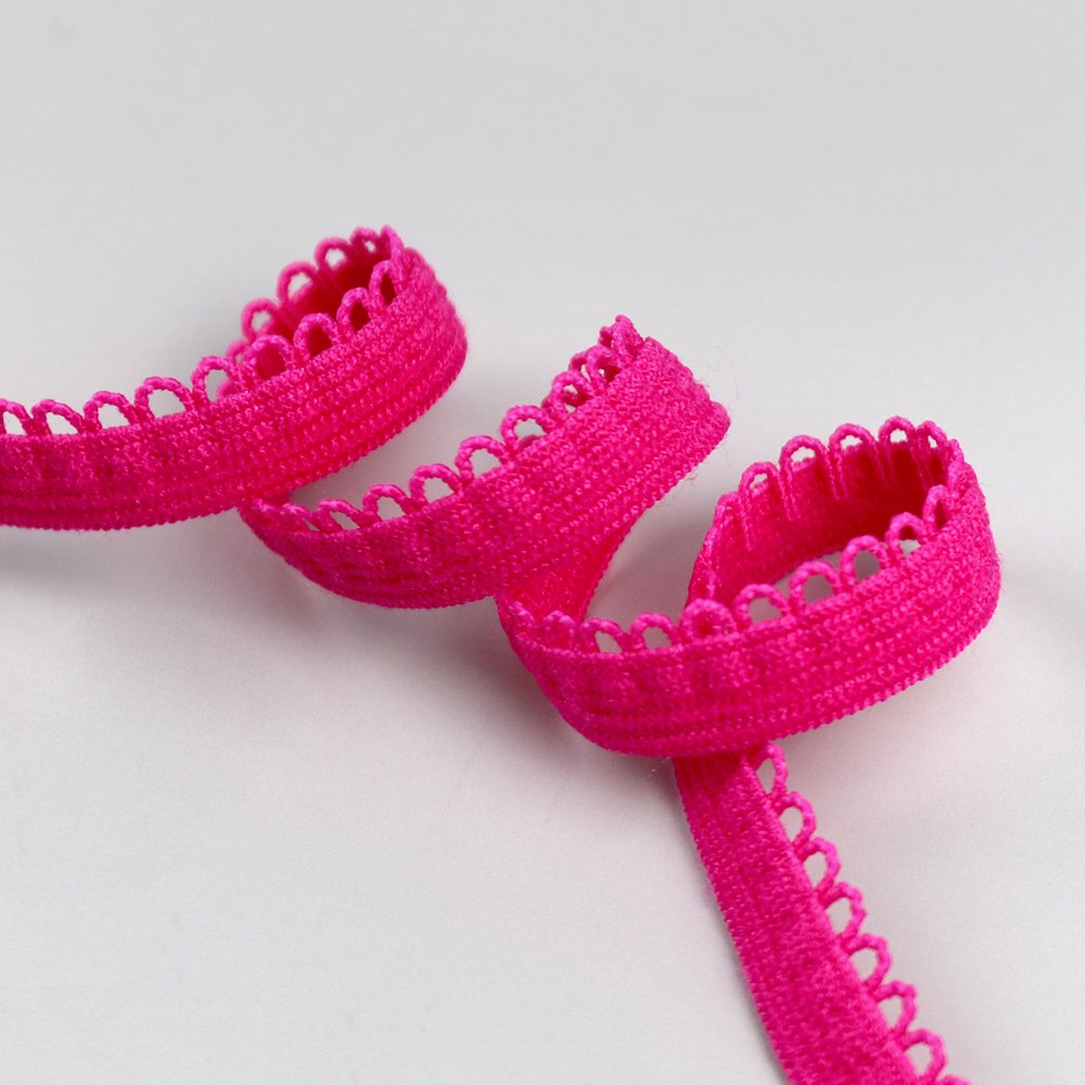 Sewing Underwear Bud Edge Picot Elastic Webbing Belt Picot Lace Trim Webbing Band Stretch for Clothes Underwear