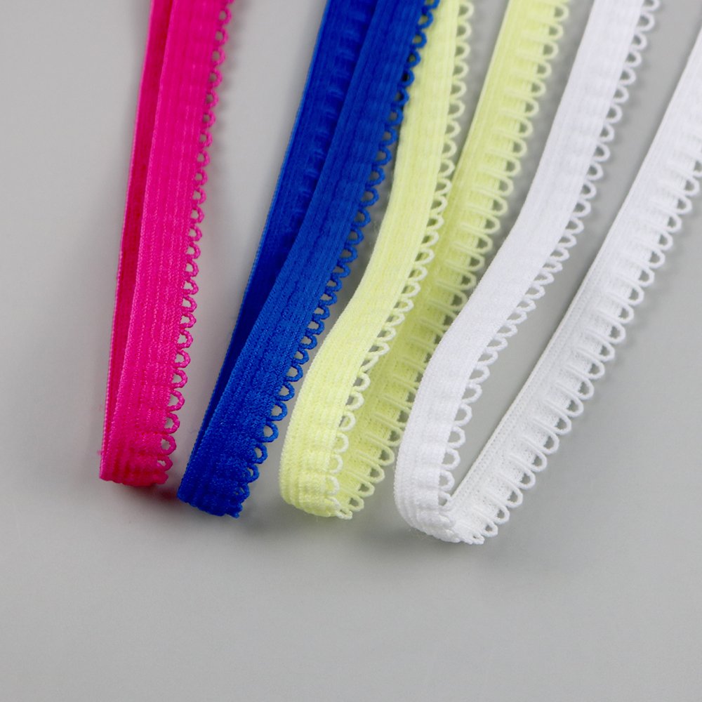 Sewing Underwear Bud Edge Picot Elastic Webbing Belt Picot Lace Trim Webbing Band Stretch for Clothes Underwear