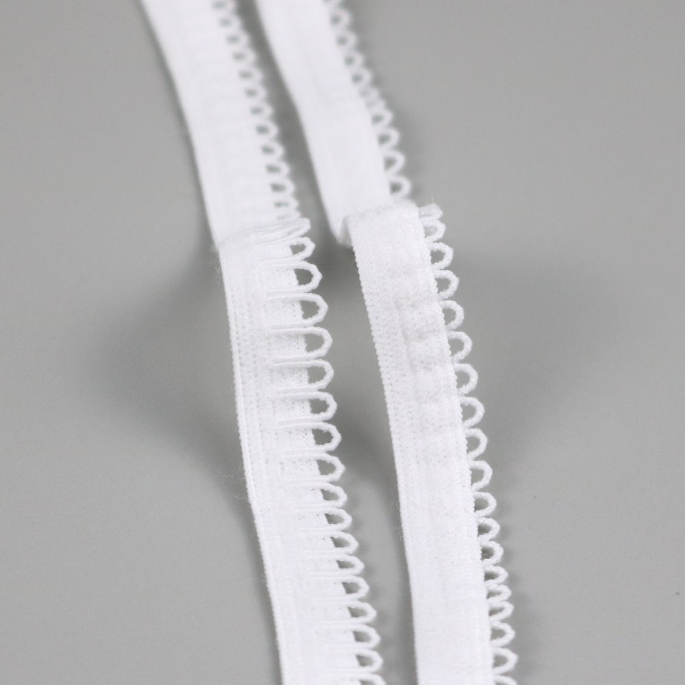 Sewing Underwear Bud Edge Picot Elastic Webbing Belt Picot Lace Trim Webbing Band Stretch for Clothes Underwear