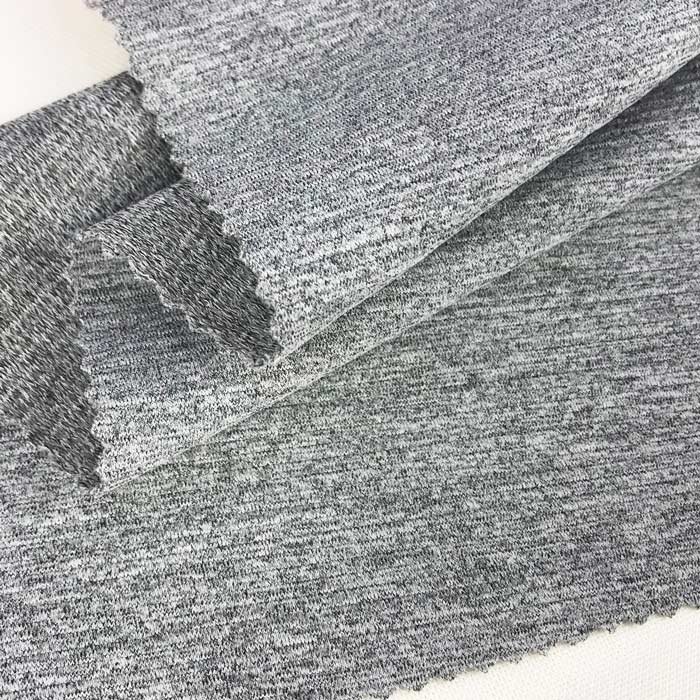 ribbed design 4 way stretch snow white yarn dyed stripe style breathable rib fabric for swimsuit