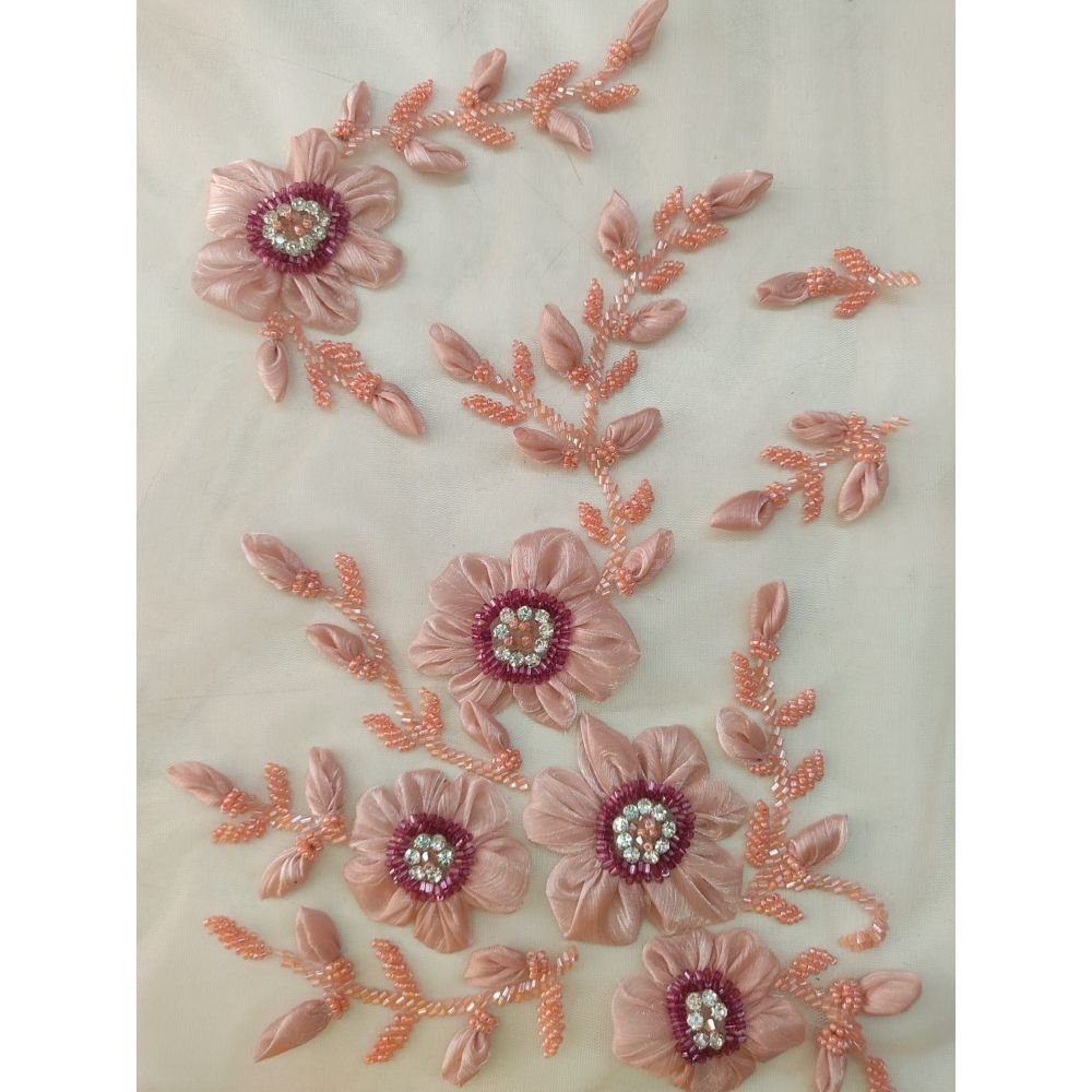 Most selling silk fabric embroidery work fabric for all type dress making fabric from indian exporter