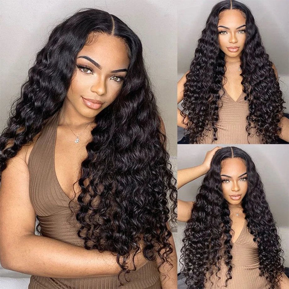 Wholesale 13x4 Transparent Human Hair Lace Front Wig Raw Hair Cuticle Aligned Hair Wig Full Frontal Lace Wigs For Black Women