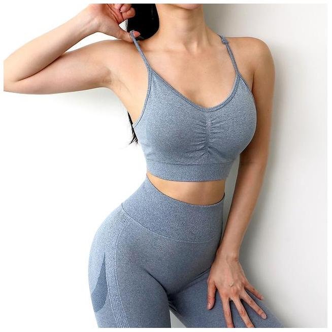 Yoga Set Leggings With Pockets colorful leggings Tummy Control Plus Size Wholesale Athletic Workout Crop Top Yellow Sports Bra