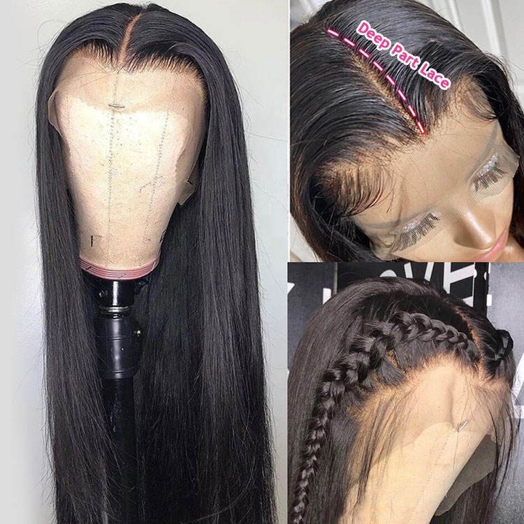 Top Quality 180% Density silk based wigs,deep parting 13*6 lace frontal silk based wigs,wholesale silk based human hair wigs
