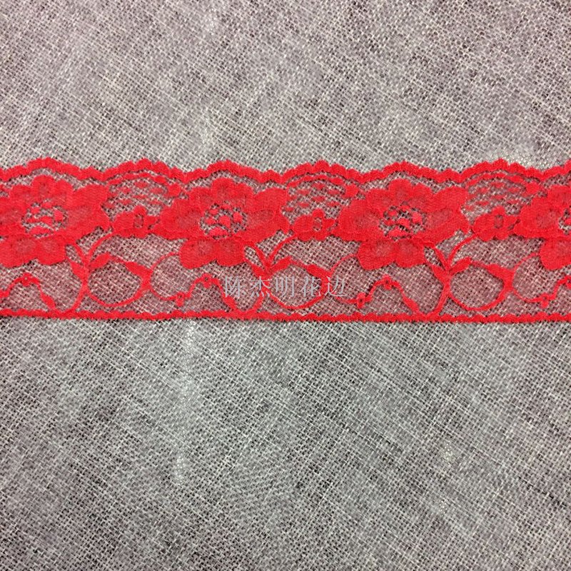 2024 Factory price high quality non elastic colorful wave lace