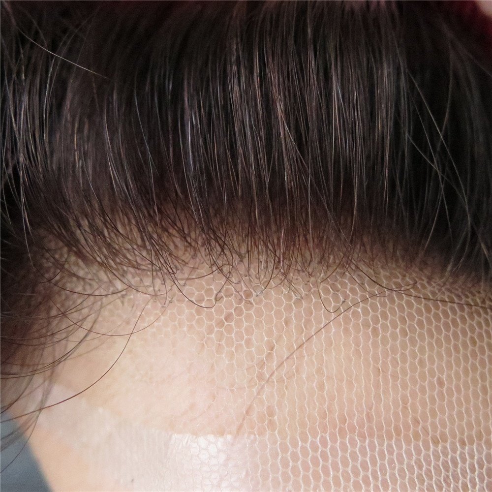 High-class Invisible Hairline Breathable Super Thin Swiss Lace Toupee Human Hair Toupee System; TOP SELLER-2