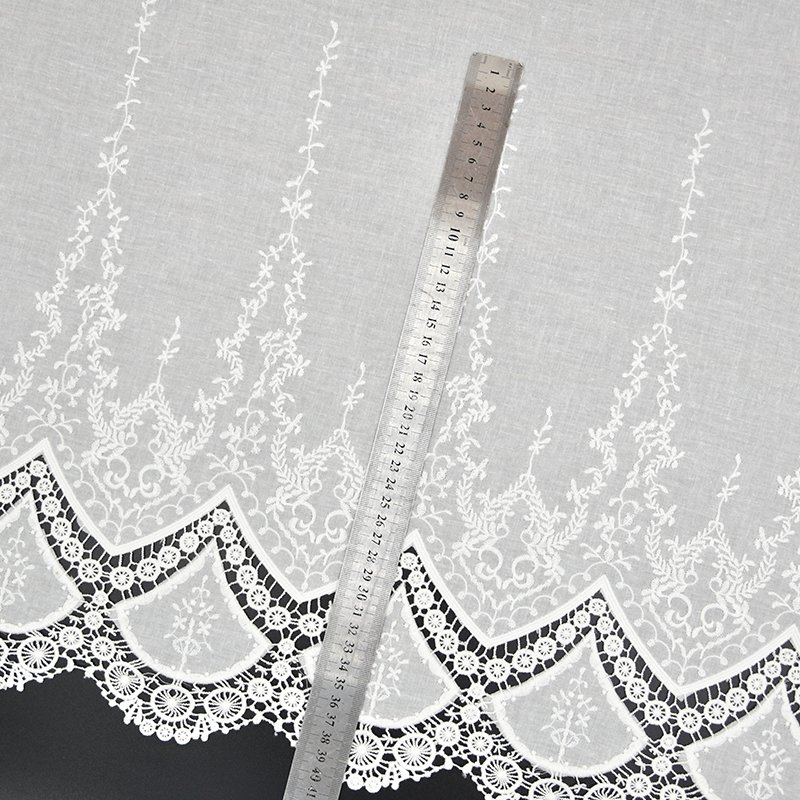cheap lace Champagne Gold Embroidered Lace Fabric Swiss Voile Lace for Home Soft Sequins Flower OEM Customized Technics