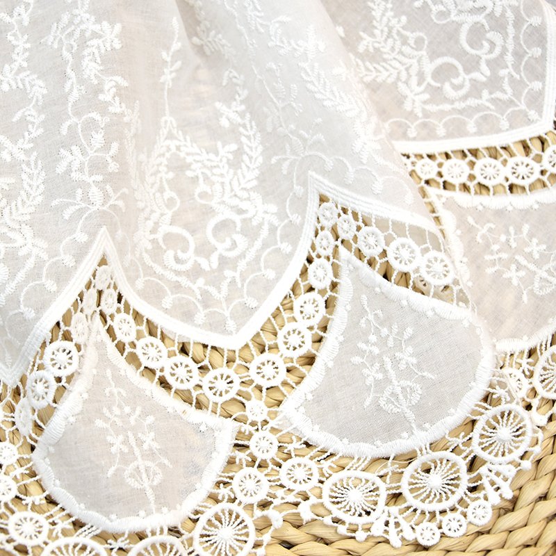 cheap lace Champagne Gold Embroidered Lace Fabric Swiss Voile Lace for Home Soft Sequins Flower OEM Customized Technics