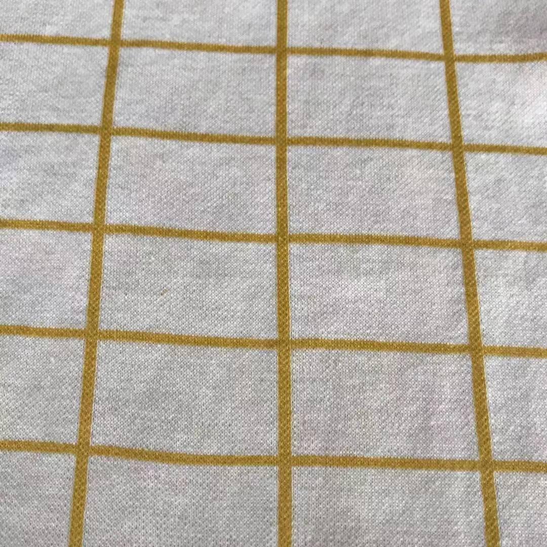 100% Organic Cotton Yarn Dyed Interlock Fabric For Dress