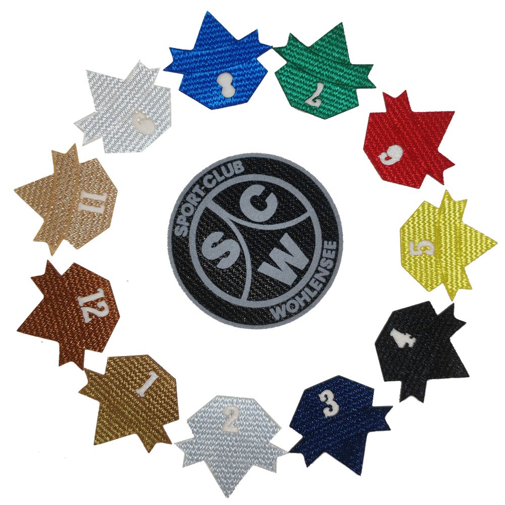Art.TBT2103201B Navy color Tatami Construction Glacier Fabric for Flocking for Silicon Printed badges of Sports Wear