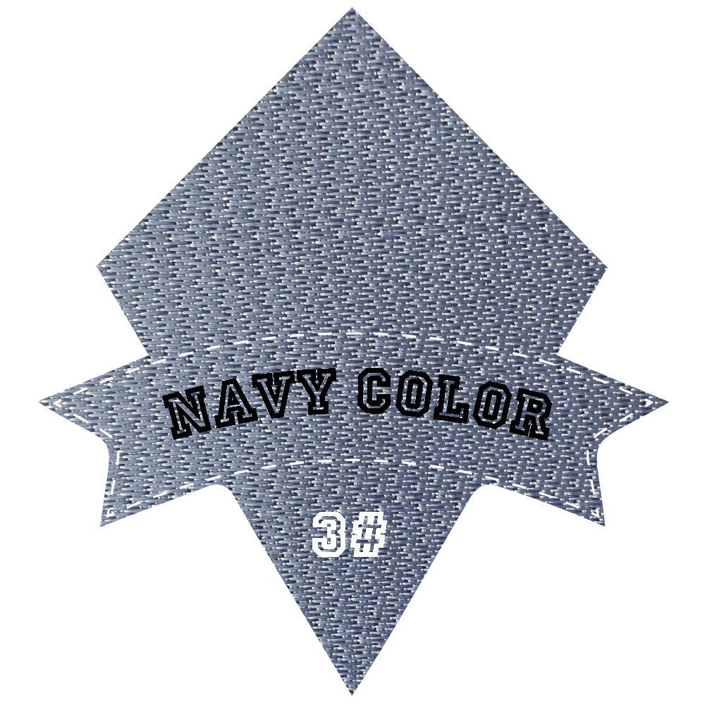 Art.TBT2103201B Navy color Tatami Construction Glacier Fabric for Flocking for Silicon Printed badges of Sports Wear