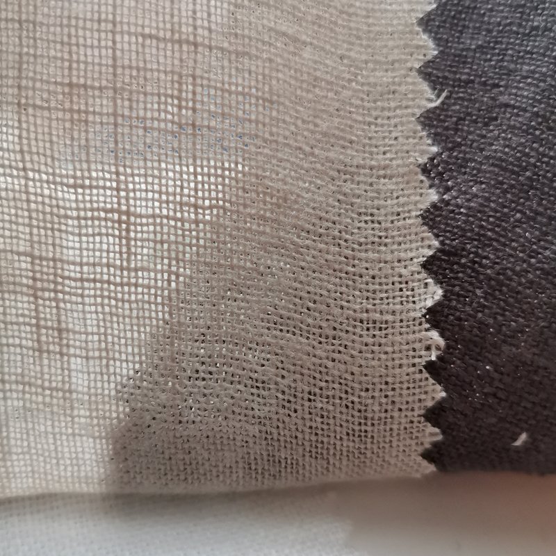 linen thinner 110gsm weight washed 100% linen plain dyed woven flax fiber summer shirt head covering Curtain cloth gauze scarf