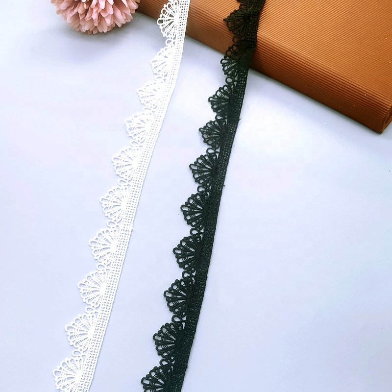 Garments Accessories 25mm Embroidered Chemical Lace Trim