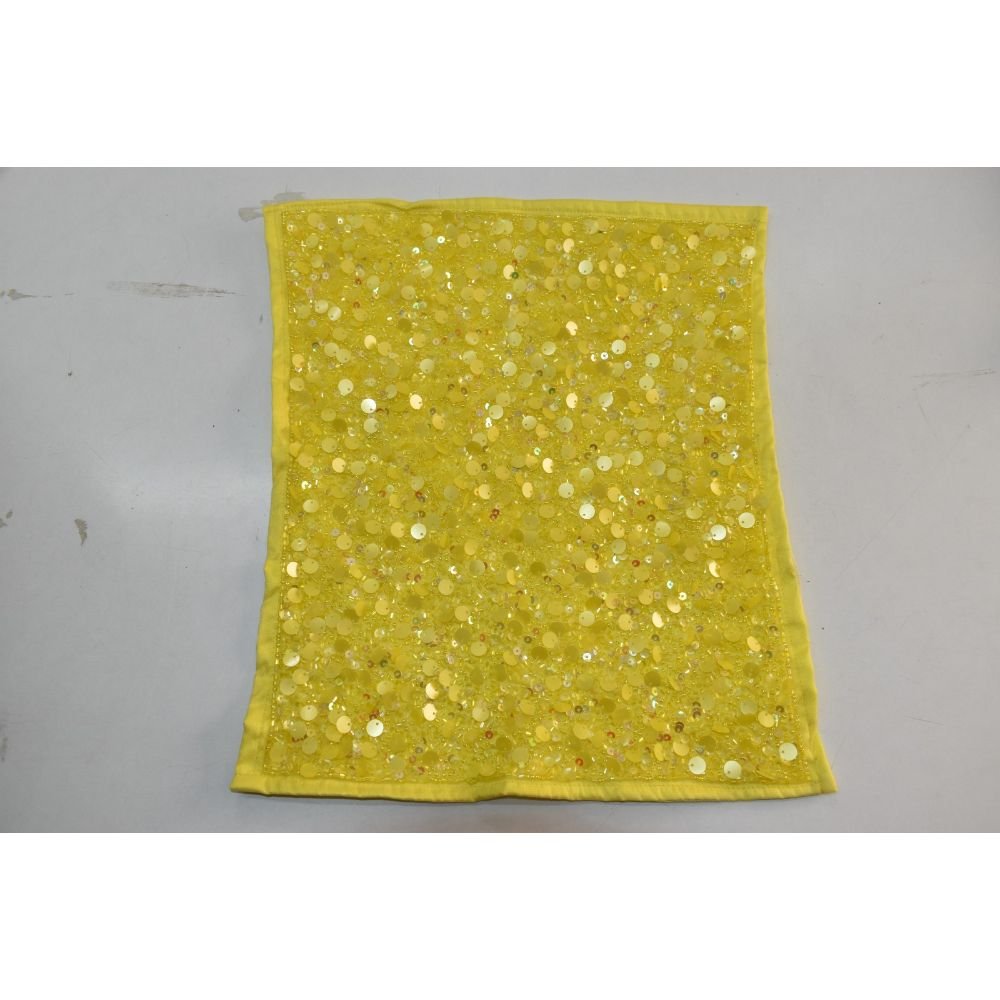 High on demand silk and cotton fabric heavy beads work lace fabric for girls partywear dress making from india