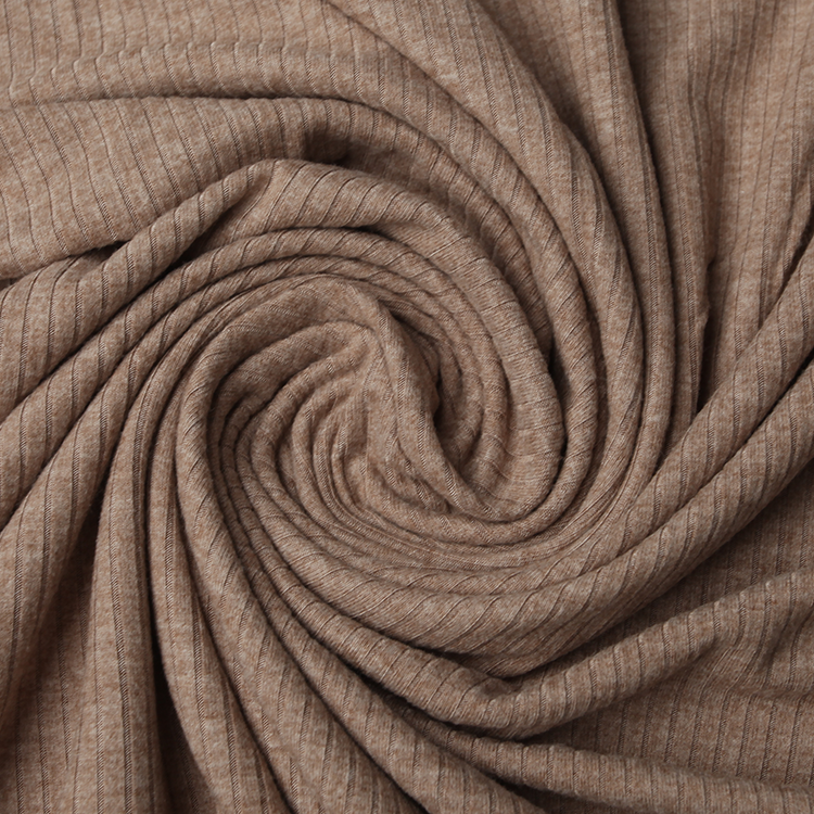 A3702 Thread 5*2 acrylic blended stretch cloth hoodie base sweater Knitted ribbed T-shirt 91.2% viscose 8.8% spandex fabric