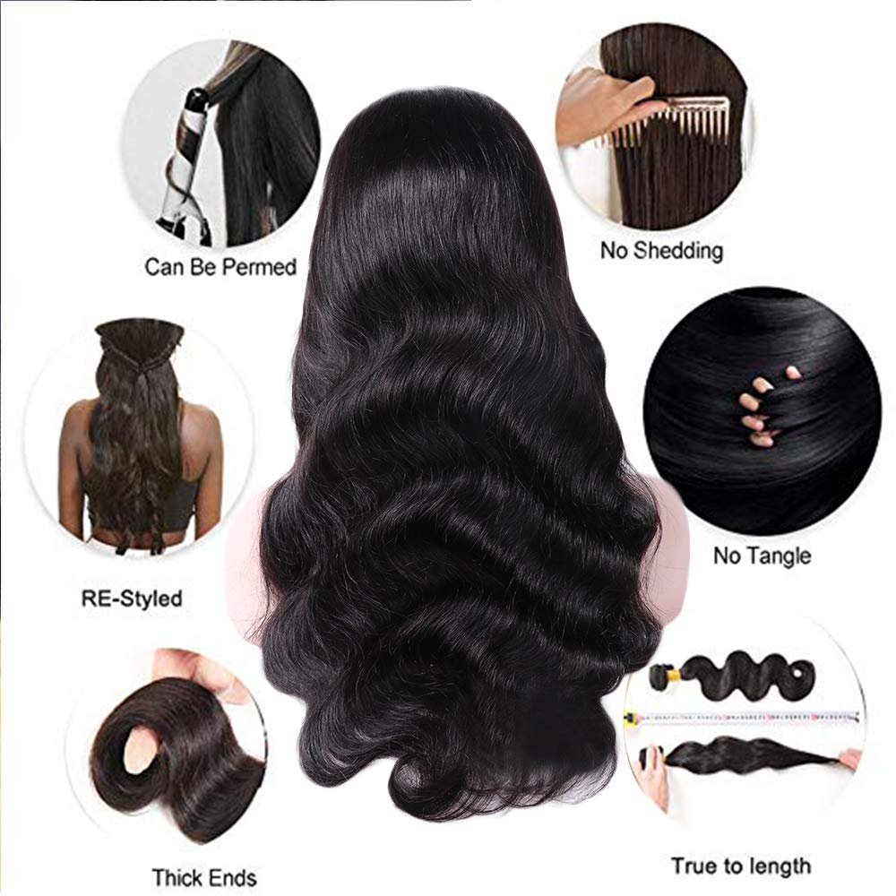 30 40Inch Natural Swiss HD Transparent Lace Frontal Wig,Brazilian 100% Human Hair Vendors Body Wave Lace front Wigs