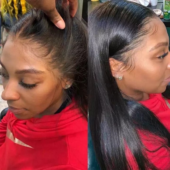 Cheap Bone Straight Human Hair Lace Front Wigs Peruvian Hair HD Lace Frontal Wig Vendor Full Lace Human Hair Wig For Black Women