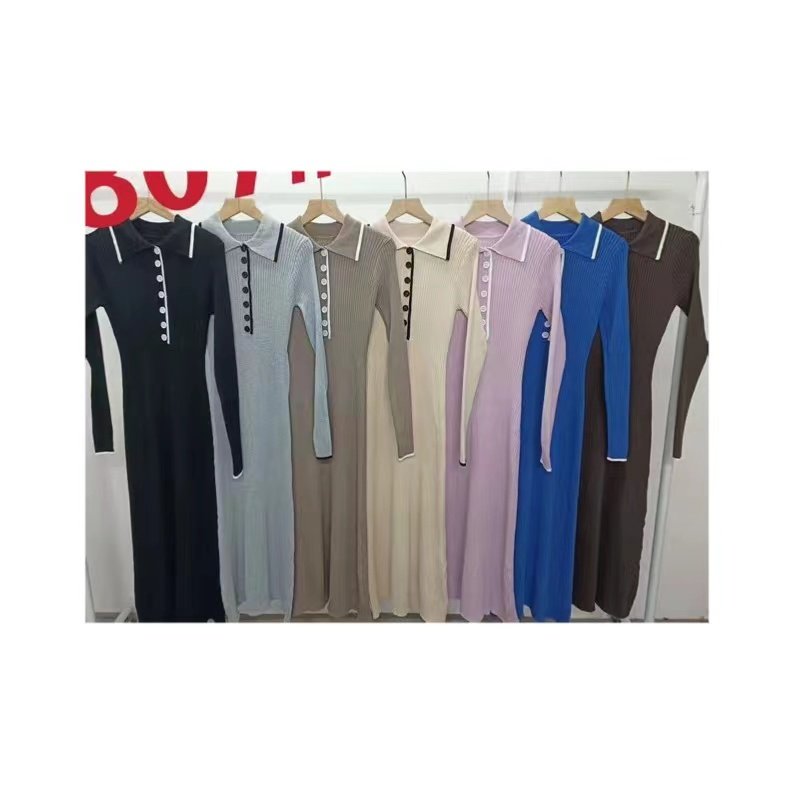 Fashion Casual Dress Women's V Neck Ribbed Knit Maxi Dress Sexy Bodycon Women's Dresses