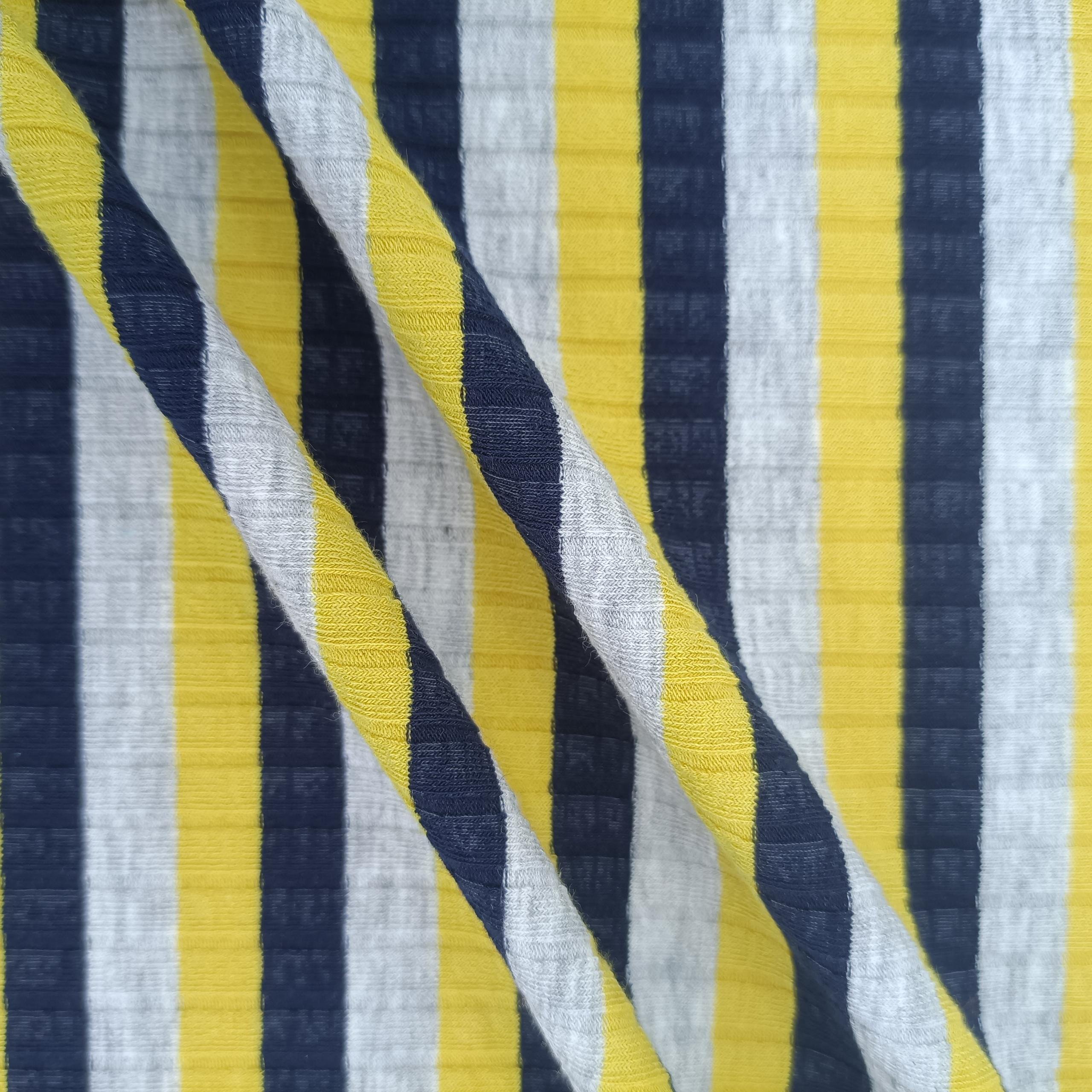 Factory Price 260Gsm 8x4 Wide Ribbed Stripe Fabric Polyester Spandex Rayon Fabric Yarn Dyed Rib Fabric For Garment