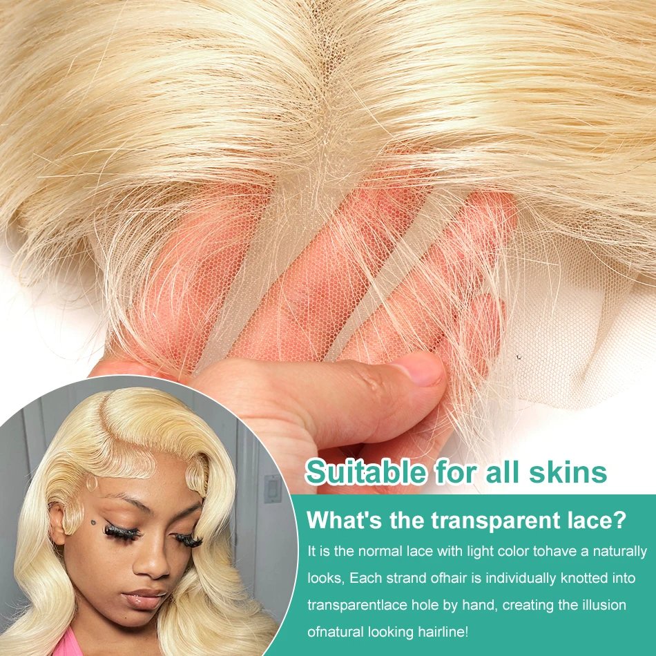 613 13X6 Hd Lace Blonde Highlights Frontal Wig For Women, Bob Honey Blonde 613 Hd Full Lace Front Wigs Human Hair
