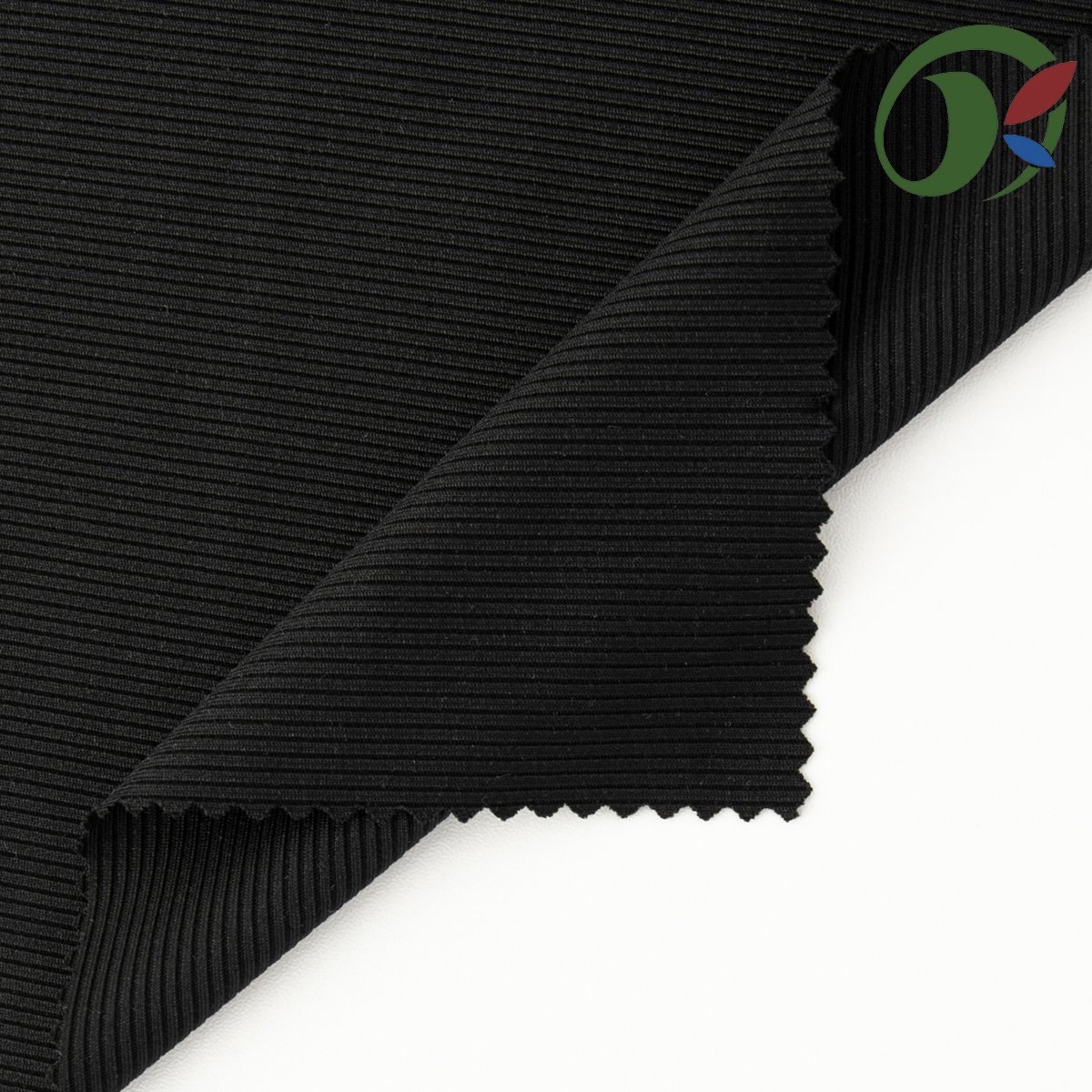 30029 Wholesale soft Ribbed knitted solid color stretch fabric with pit stripes polyester spandex fabric for sweater