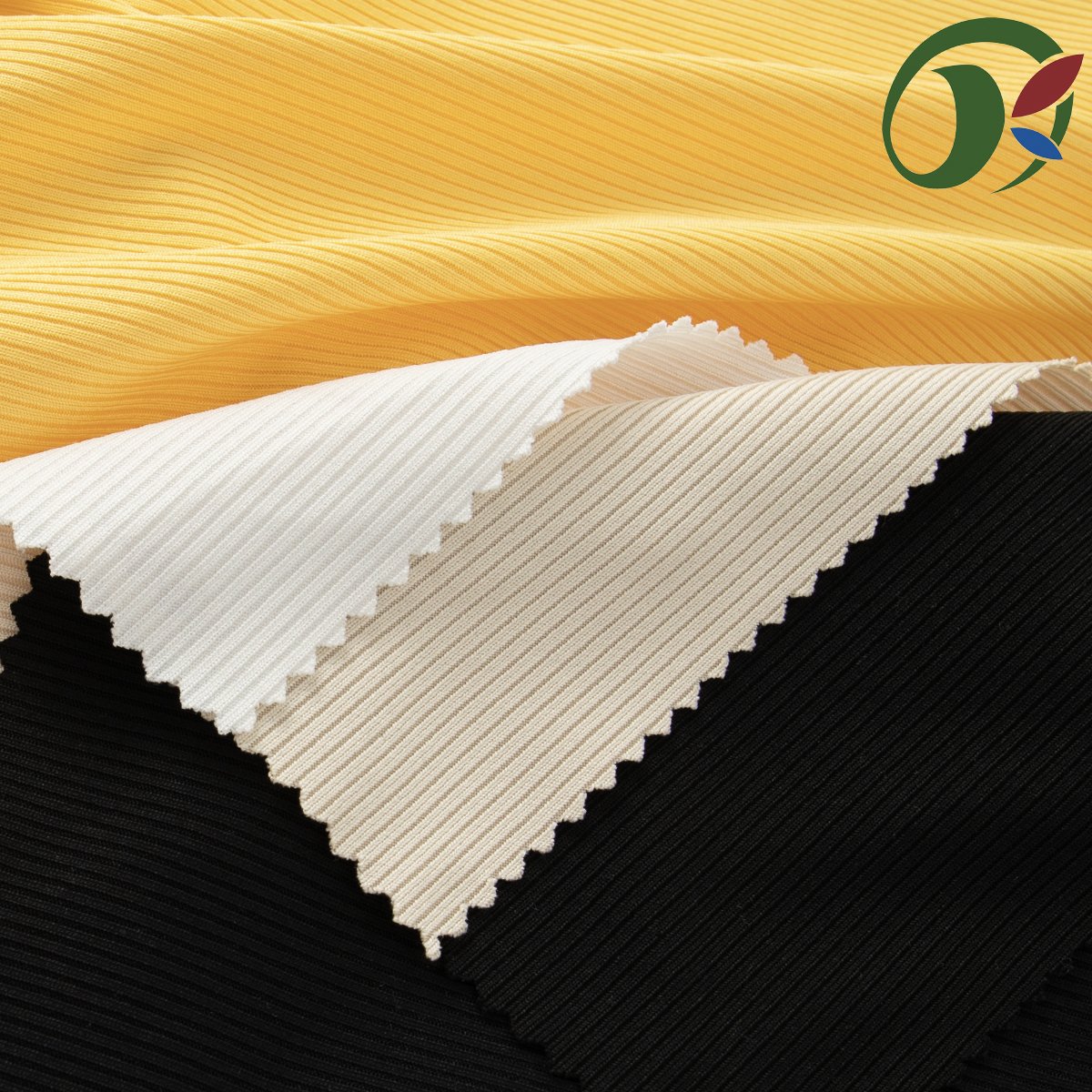 30029 Wholesale soft Ribbed knitted solid color stretch fabric with pit stripes polyester spandex fabric for sweater